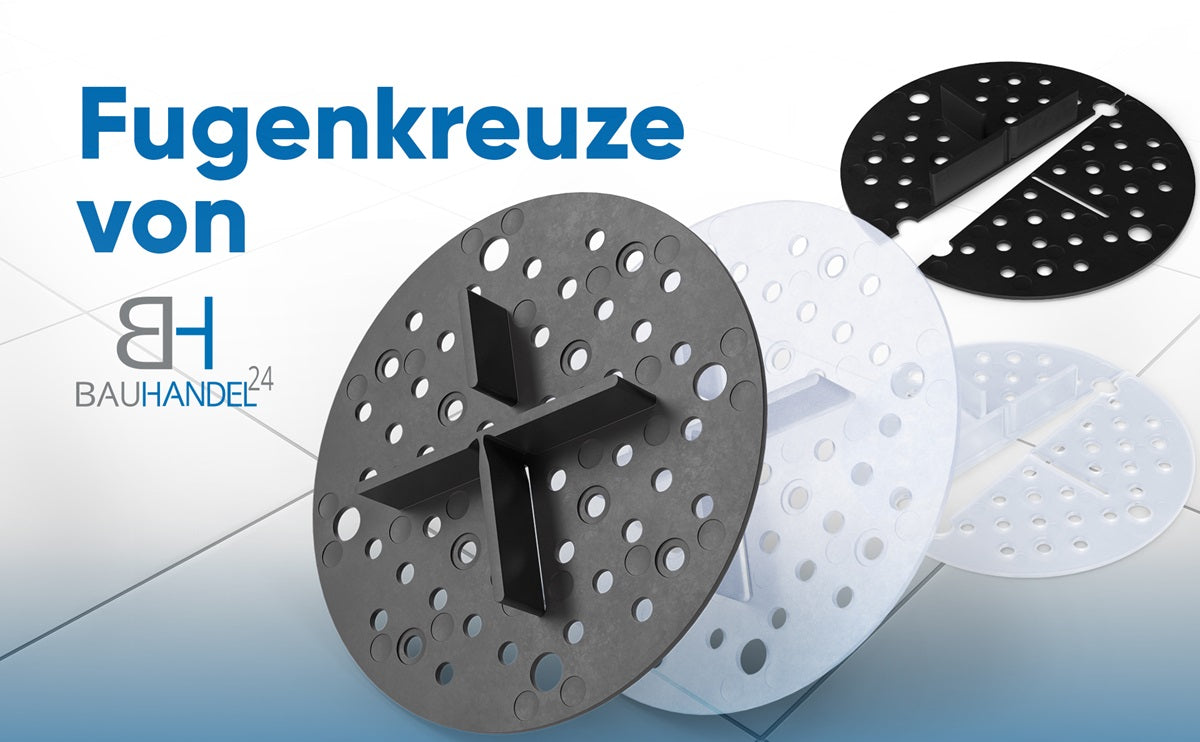 Fugenkreuze mit Auflage schwarz 3-5mm 50 Stück