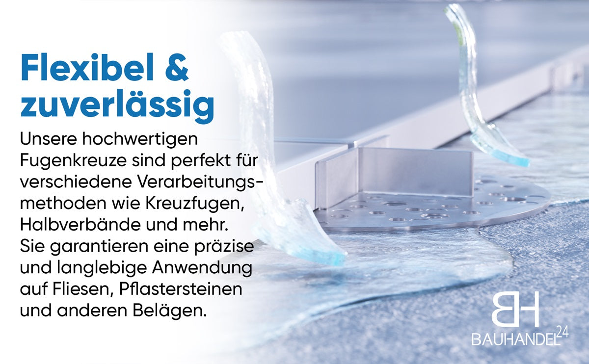 Fugenkreuze mit Auflage schwarz 3-5mm 50 Stück