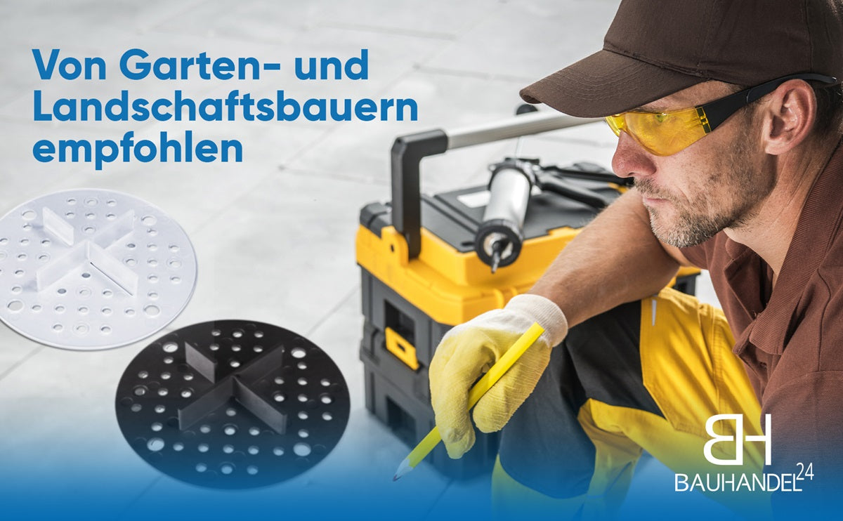 Fugenkreuze mit Auflage schwarz 3-5mm 50 Stück