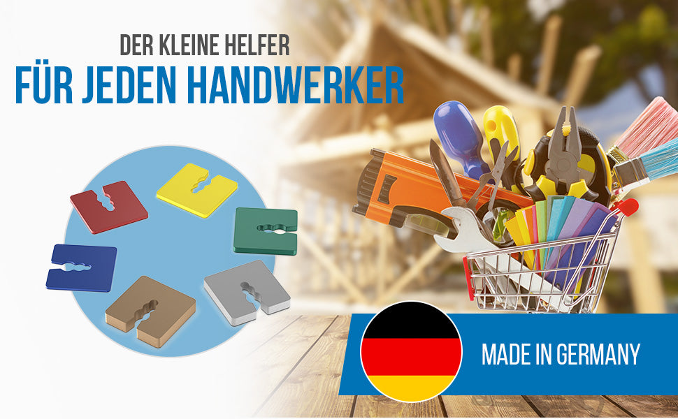 Distanzstücke Verglasungsklötze Klötze Kunststoff 50 x 50mm, 2–10mm