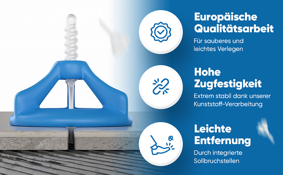 Fliesen Verlegehilfe Gewindelaschen 1-3mm