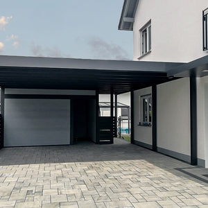 Flachdach Carport Aluminium