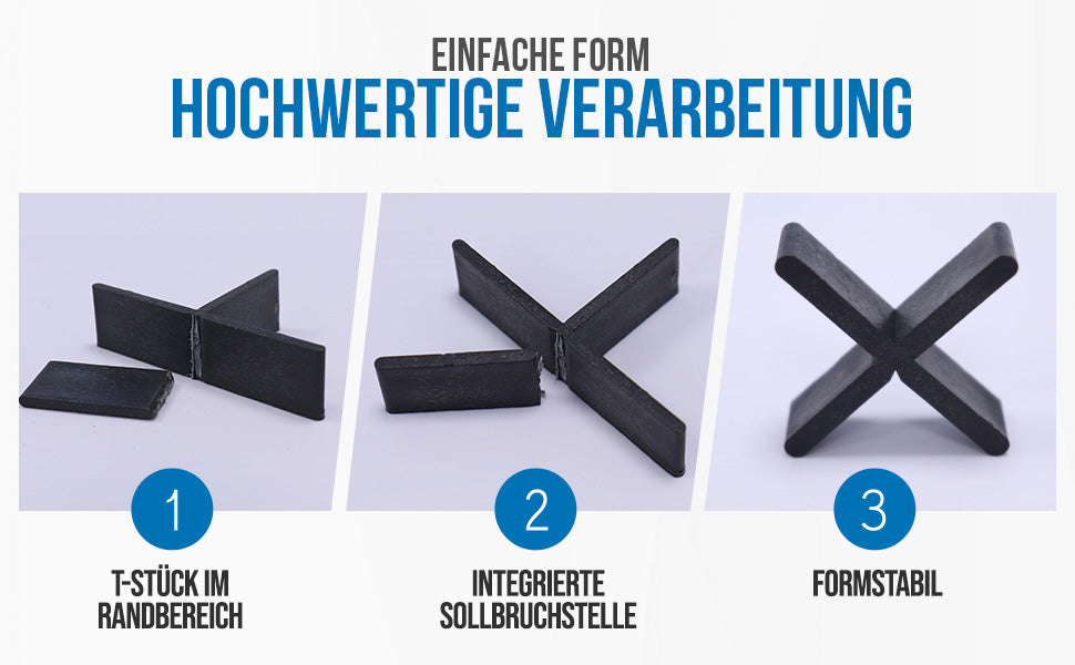 Fugenkreuze Terrassenplatten 3-5mm 100Stk.