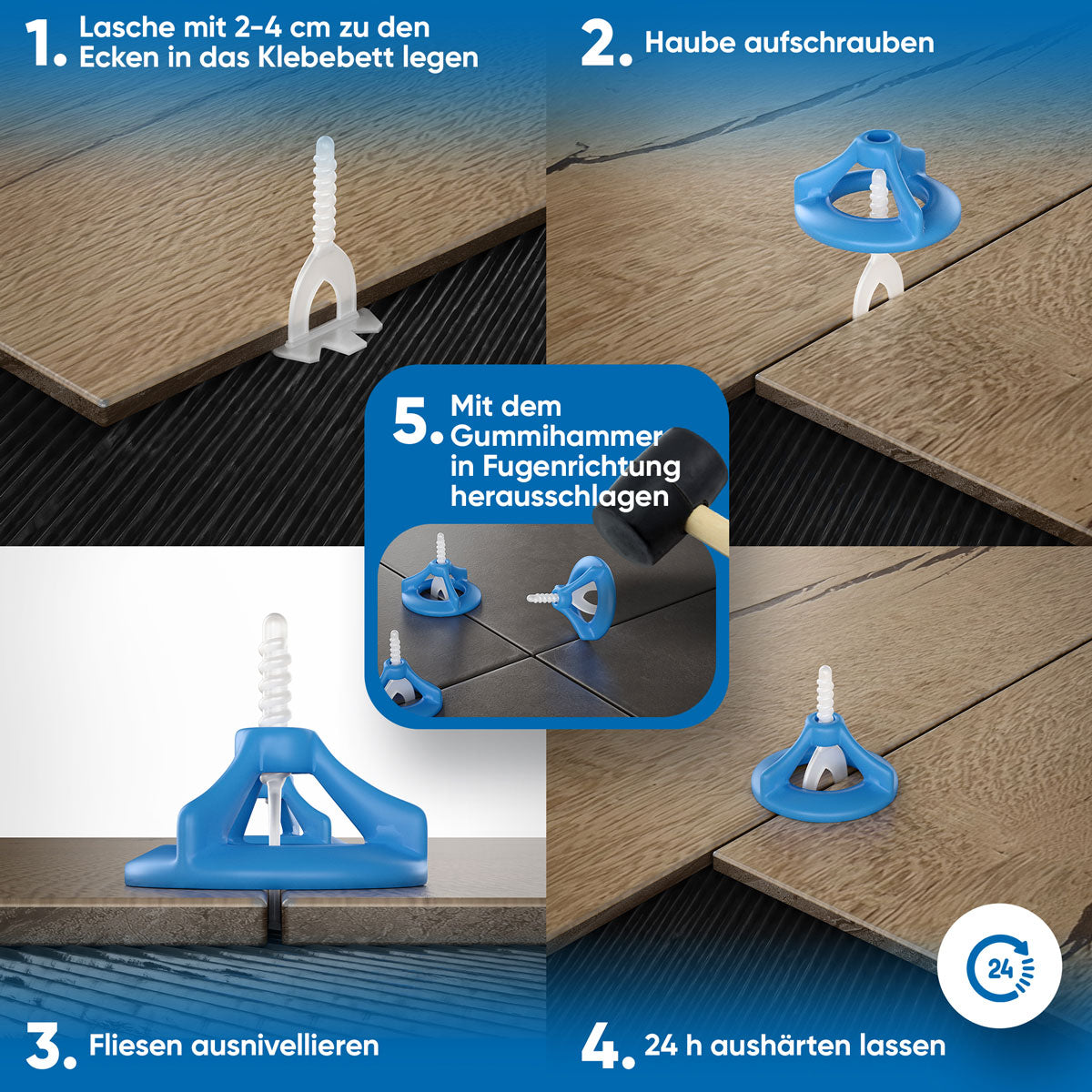 Bauhandel24-Nivelliersystem drehen Anleitung Bild