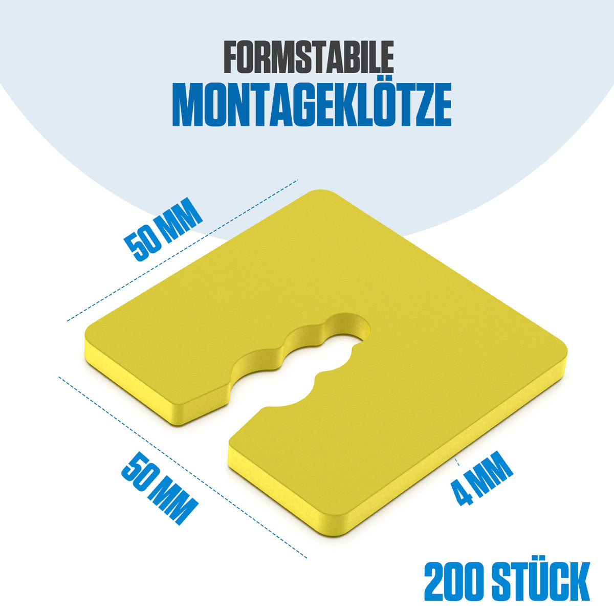 Bauhandel24 Verglasungsklötze Kunststoff 4mm Bild